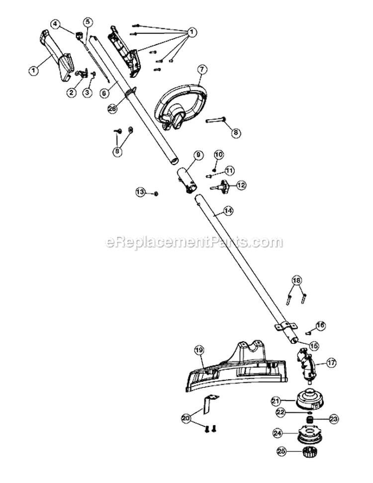 Engine Assembly Diagram and Parts List for YM70SS 41CDY70C901 Yard Man Trimmer